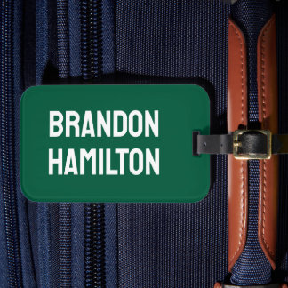 Stylish Trendy Black Out Modern Minimalist Simple Gepäckanhänger