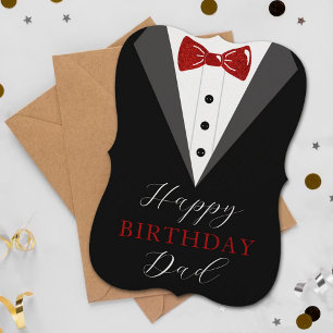 Stylish Tuxedo Happy Birthday Vater