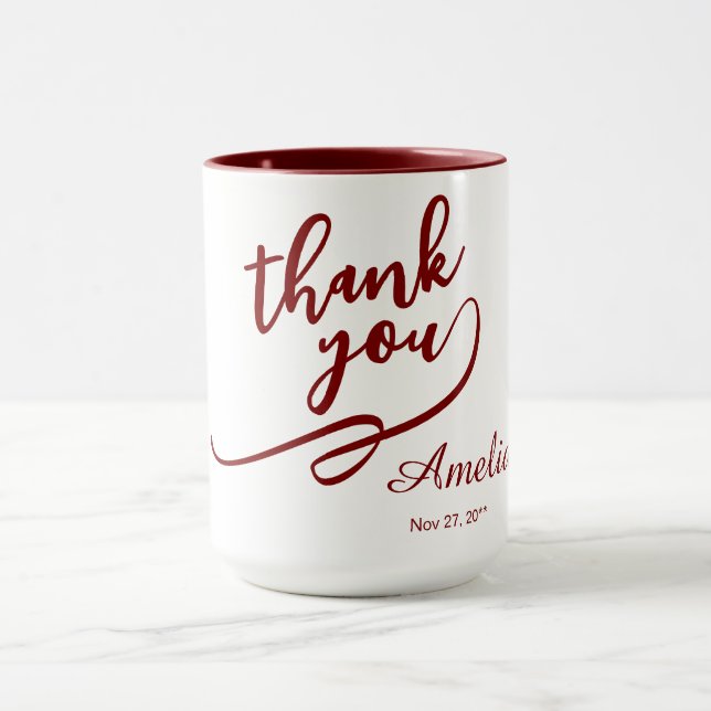 Stylish Vielen Dank 15 oz Combo Tasse für das Gesc (Zentrum)