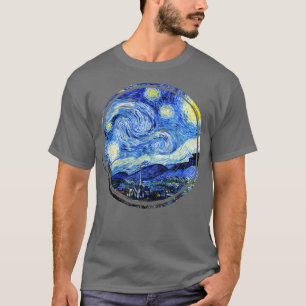 Stylish Vintage Art Starry Night Vincent Van Gogh T-Shirt
