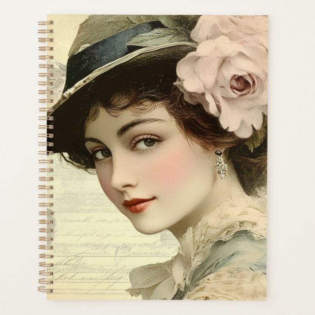 stylish vintage young lady planer (Vorderseite)