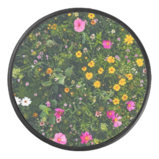 Stylish Watercolor Floral Pattern Eishockey Puck