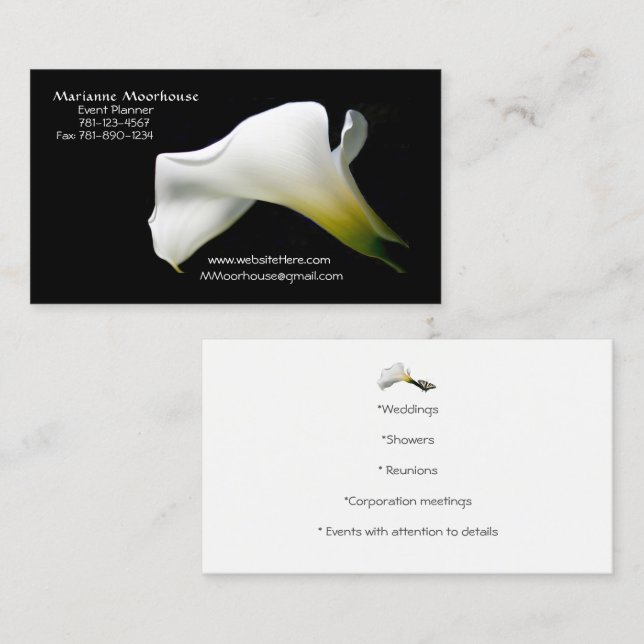 StylishBusiness Card: mit einer Touch von Klasse/N Visitenkarte (Vorne/Hinten)