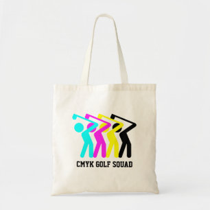 Stylisher CMYK Golf Tragetasche