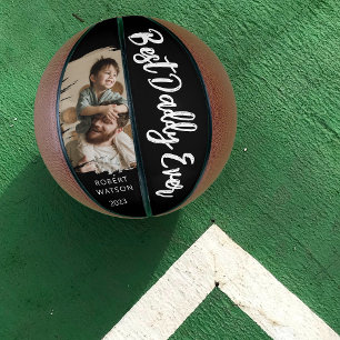 Stylishes Best Daddy Ever Brushed Effect Foto Basketball