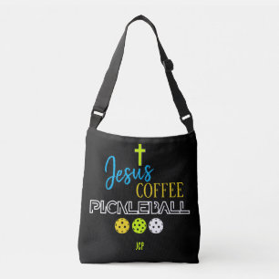 Stylishes JESUS Kaffee Pickleball Tragetaschen Mit Langen Trägern
