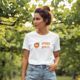 Stylisierte Cocktail Aperol Spritz Tri-Blend Shirt