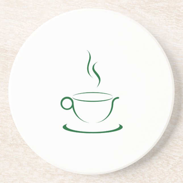 Stylisierte Coffee Tasse Untersetzer (Vorne)