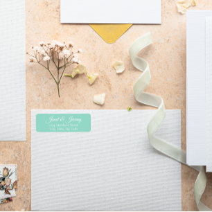 Stylisierte Namen für Hochzeiten in der Rücksendea