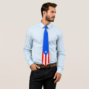 Stylisierte Puerto Rico Flag Krawatte
