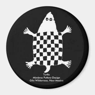 Stylisierte Schildkröte - Mimbres Pottery Design Magnet