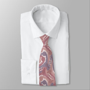 Stylisierte Swirling Hares Tesselung 2b NT Krawatte