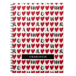 Stylist Amour Heart Notebook Valentine Geschenke Notizblock