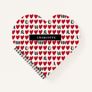Stylist Amour Heart Shape Notebook Valentine Gesch Notizbuch