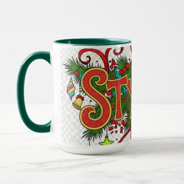 Stylist Beautician- Cute Festive Professionals Mug Tasse (Links)