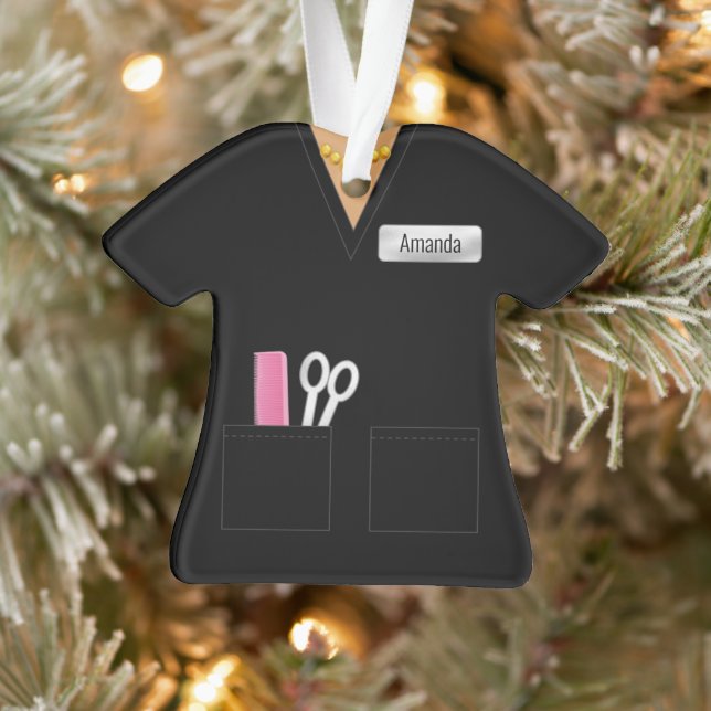 Stylist Black Profession Ornament (Baum)