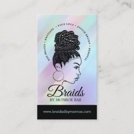 Stylist Braid Hair Beautician Salon Visitenkarte