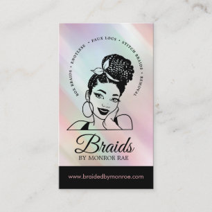 Stylist Braider Braids Beauty Salon  Visitenkarte