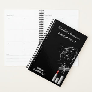 Stylist der Black Gray Makeup Artists Planer
