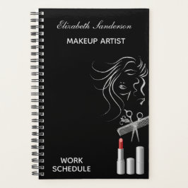 Stylist der Black Gray Makeup Artists Planer