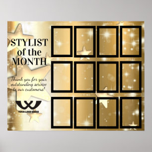 Stylist des Month Schönheitssalons Poster