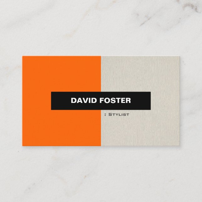 Stylist - Einfach elegant Stilvoll Visitenkarte (Vorderseite)