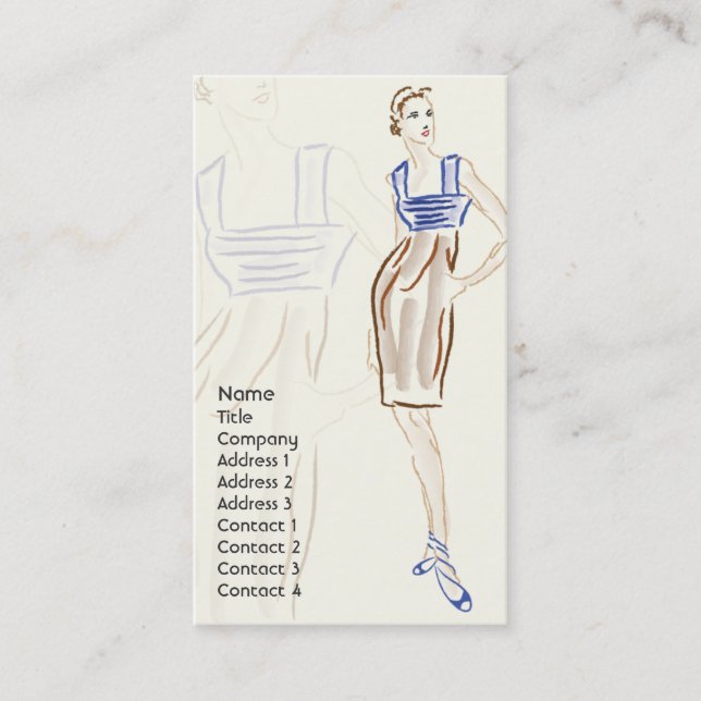 Stylist - Geschäft Visitenkarte (Vorderseite)