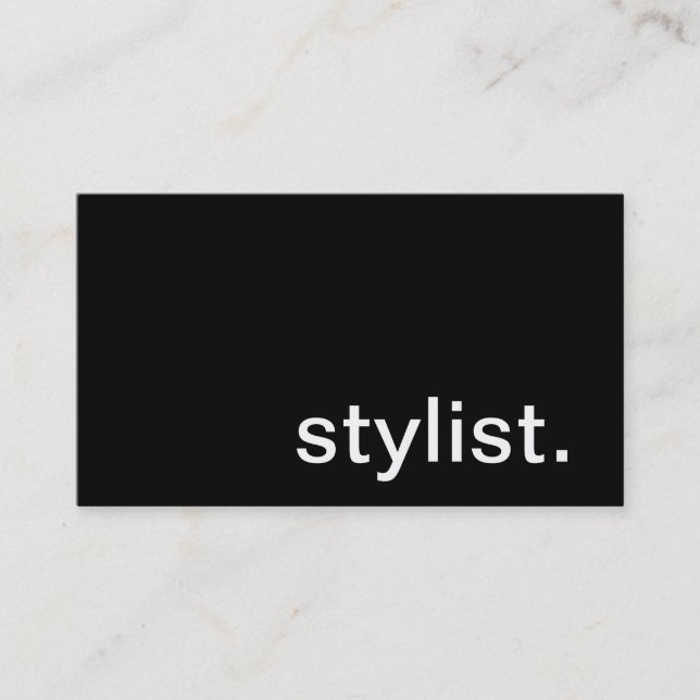Stylist-Geschäfts-Karte Visitenkarte (Vorderseite)