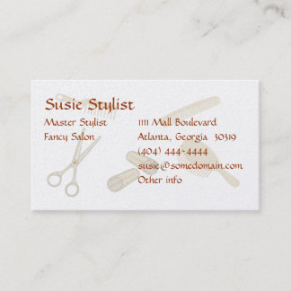 Stylist-Geschäfts-Karte Visitenkarte