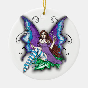 Stylist-Hair Dresser Fairy Keramikornament