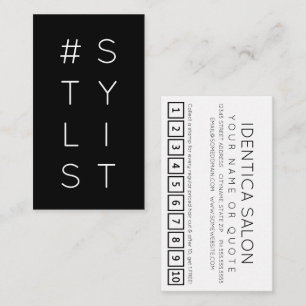#STYLIST Hashtag Loyalitätskarte Treuekarte