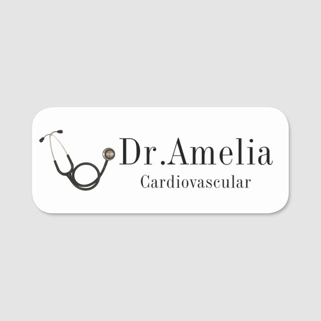 Stylist-ID-Abzeichen für den Personalisierten Arzt Namensschild (Vorderseite)