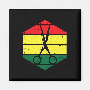 Stylist Juneteenth Blm Black History Hairdres Magnet