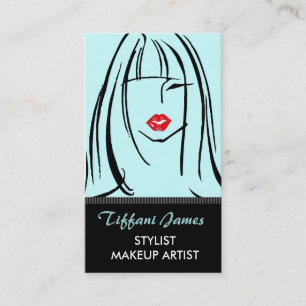 Stylist-/Makeup-Künstler-Visitenkarten Visitenkarte