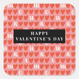 Stylist Niedlich Sweet Heart Pattern Stickers & La