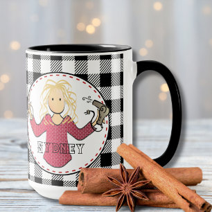 Stylist Personalisiert Funny Beautician Holiday Tasse