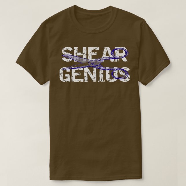 Stylist Shear Genius Hair Dresser T-Shirt (Design vorne)