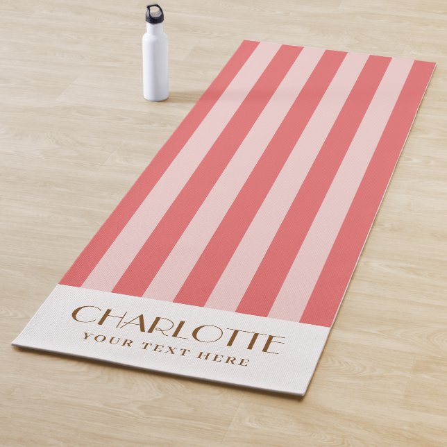 Stylist Streifen Personalisierte Geschenke Monogra Yogamatte (Beispiel)
