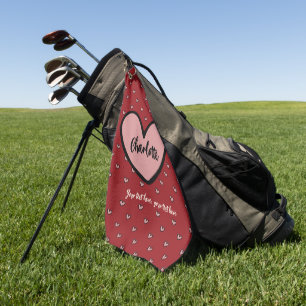 Stylist Sweet Heart Personalisierte Geschenke Vorl Golfhandtuch