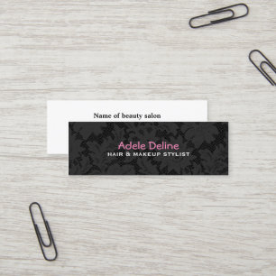 Stylist-Visitenkarte für Spitzenhair und Makeup Mini Visitenkarte