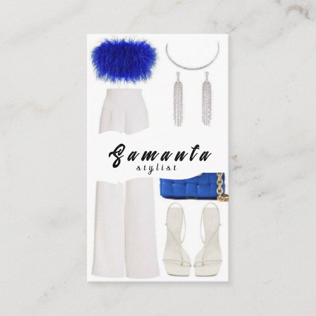 Stylist-Visitenkarte Visitenkarte (Vorderseite)