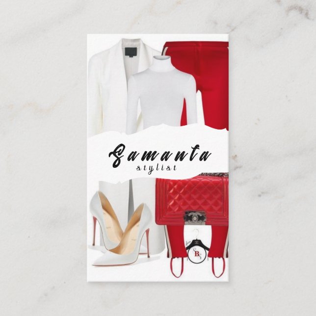 Stylist-Visitenkarte Visitenkarte (Vorderseite)