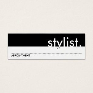 styliste. (carte de rendez-vous)