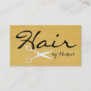 Styliste de cheveux Rendez-vous Gold Wood Grain