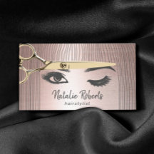 Stylistin Goldschere & Girl Salon Rose Gold