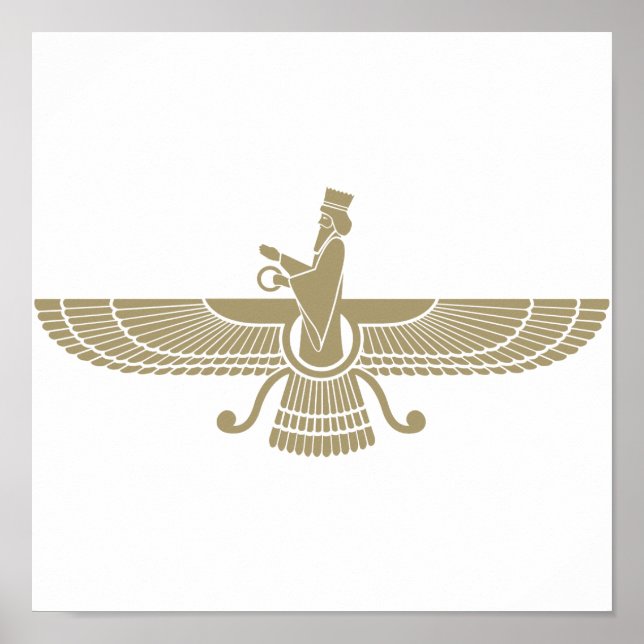Stylized Faravahar Poster (Vorne)