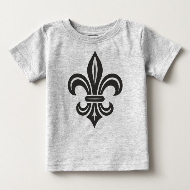 "Stylized Fleur-de-lis" Baby T-shirt (Vorderseite)