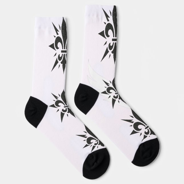 "Stylized Fleur-de-lis" Crew Socks Socken (Rechts)