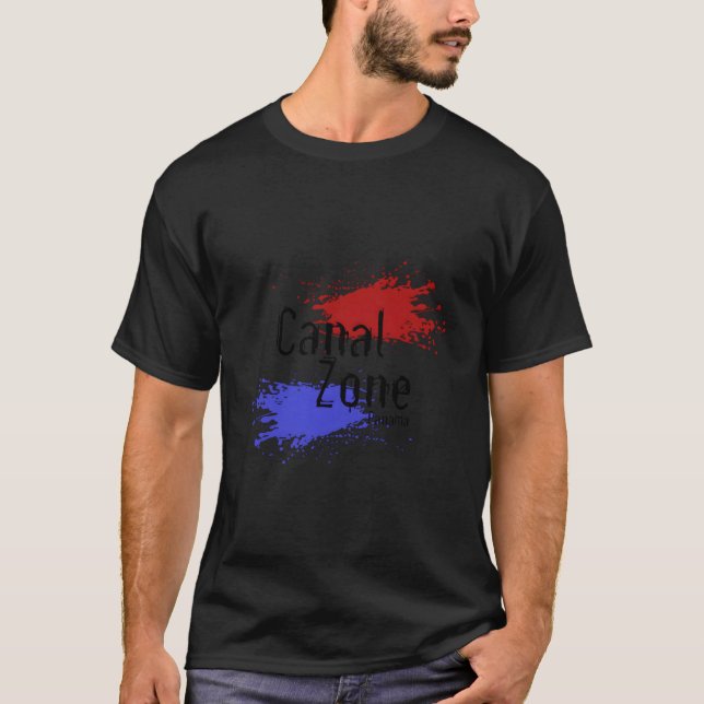 Stylized Panama Canal Zone T-Shirt (Vorderseite)