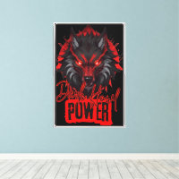 Stylized Red Wolf | Dunkle Howl Energy